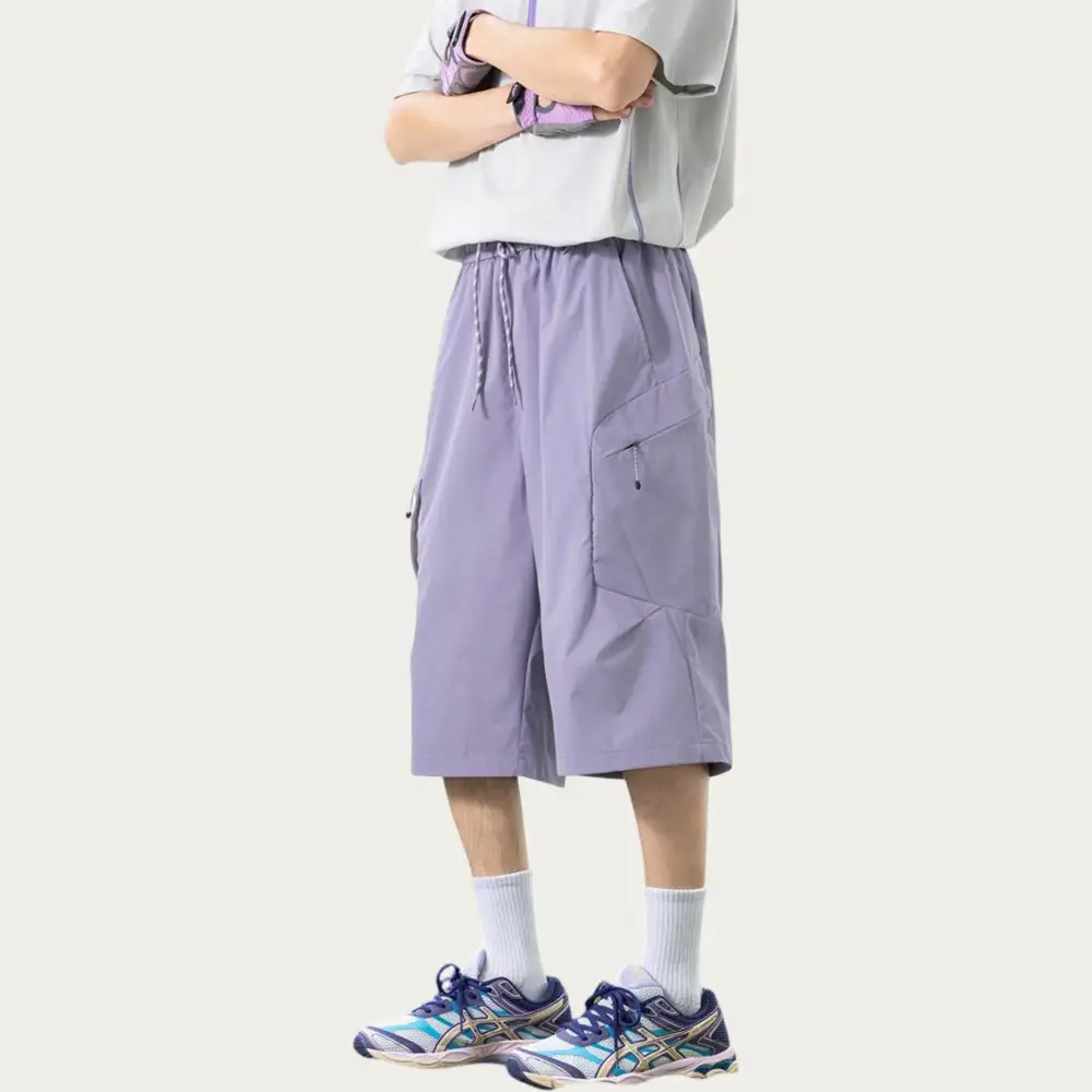 Refined Drawstring Pocketed Lightweight Men's Athletic Shorts