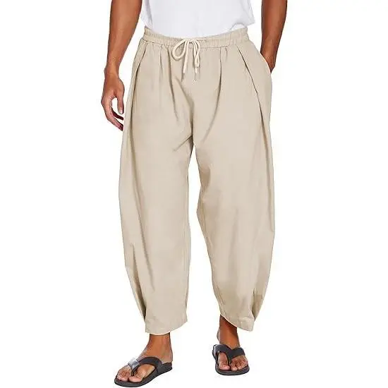 Men's Cotton Linen Harem Pants