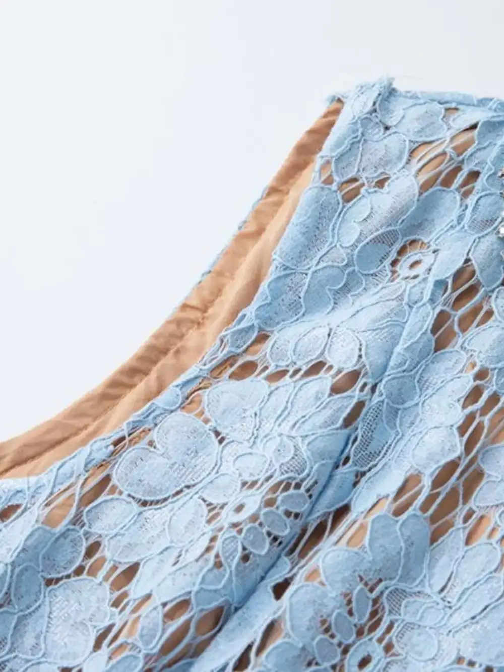 Lace Sleeveless Dress Casual