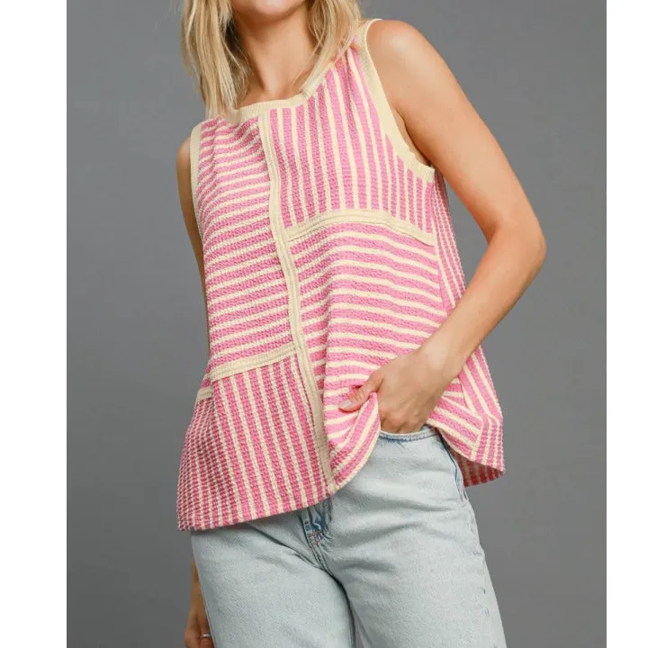 Round Neck Texture Tank