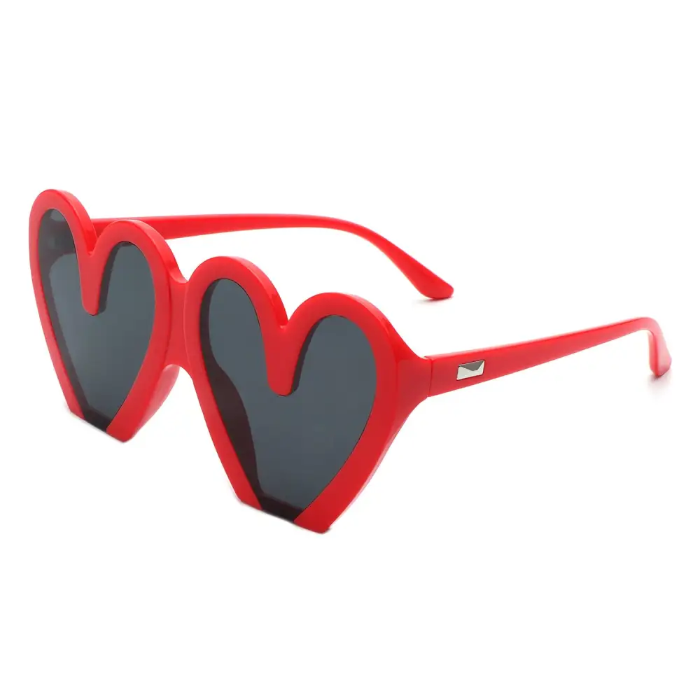 Acrylic Heart Shape Frame Sunglasses