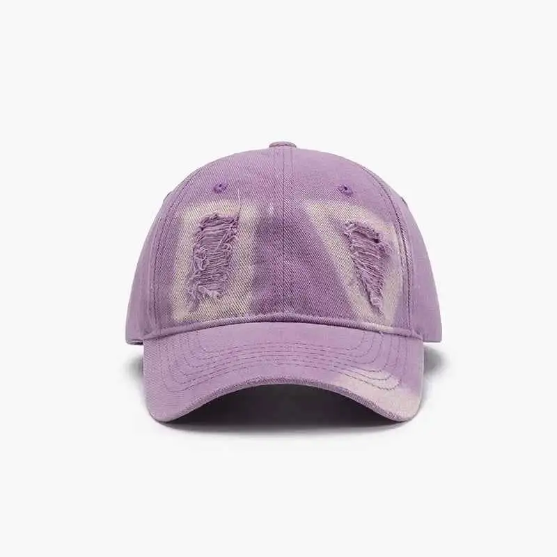 Wearable Distressed Cotton Baseball Hat