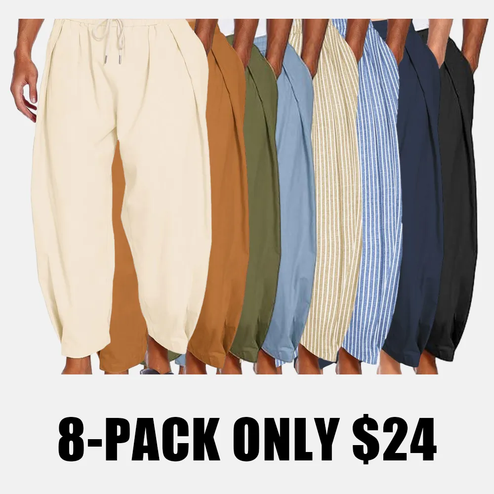 Men's Cotton Linen Harem Pants