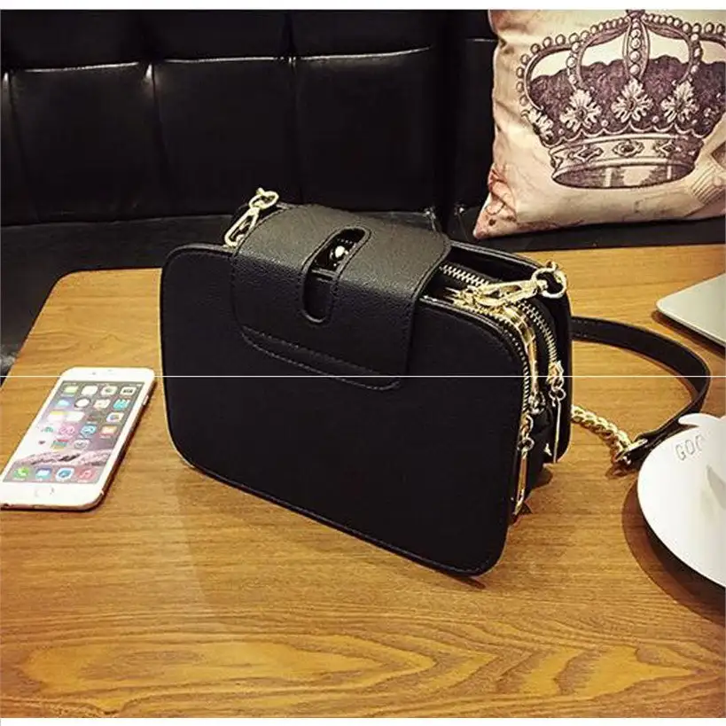 Sleek Women's PU Shoulder Bag Messenger Clutch Small