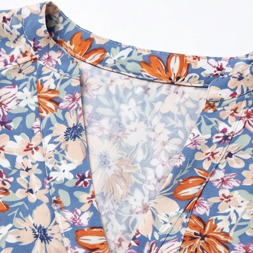 Floral Puff Sleeve Blouse