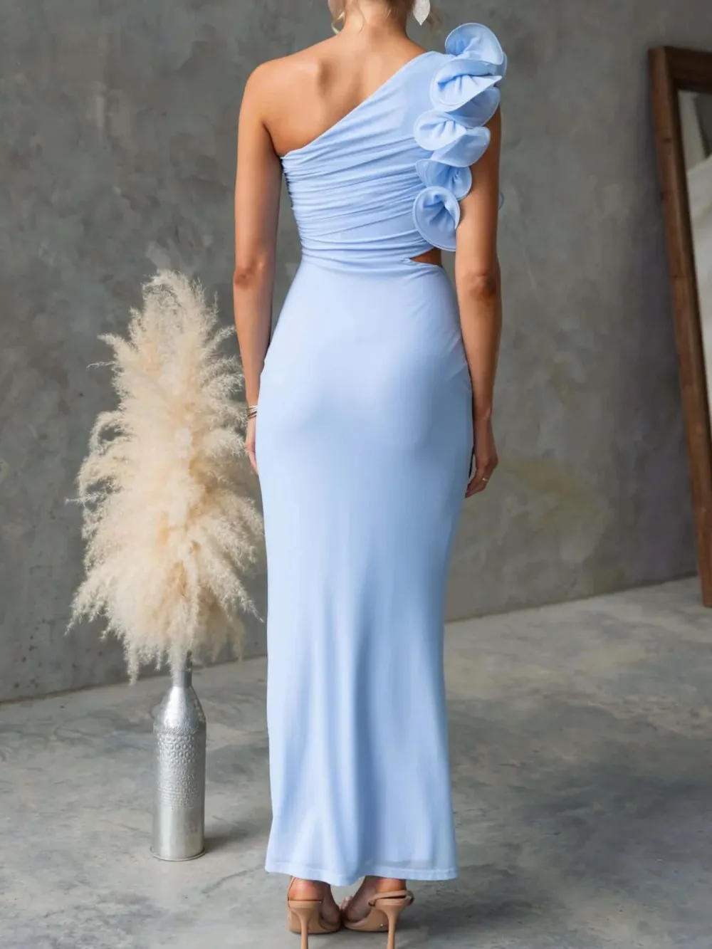 Relaxed Shape Floral Sleeveless Maxi Dress
