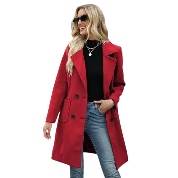 Wool-Blend Camel Coat