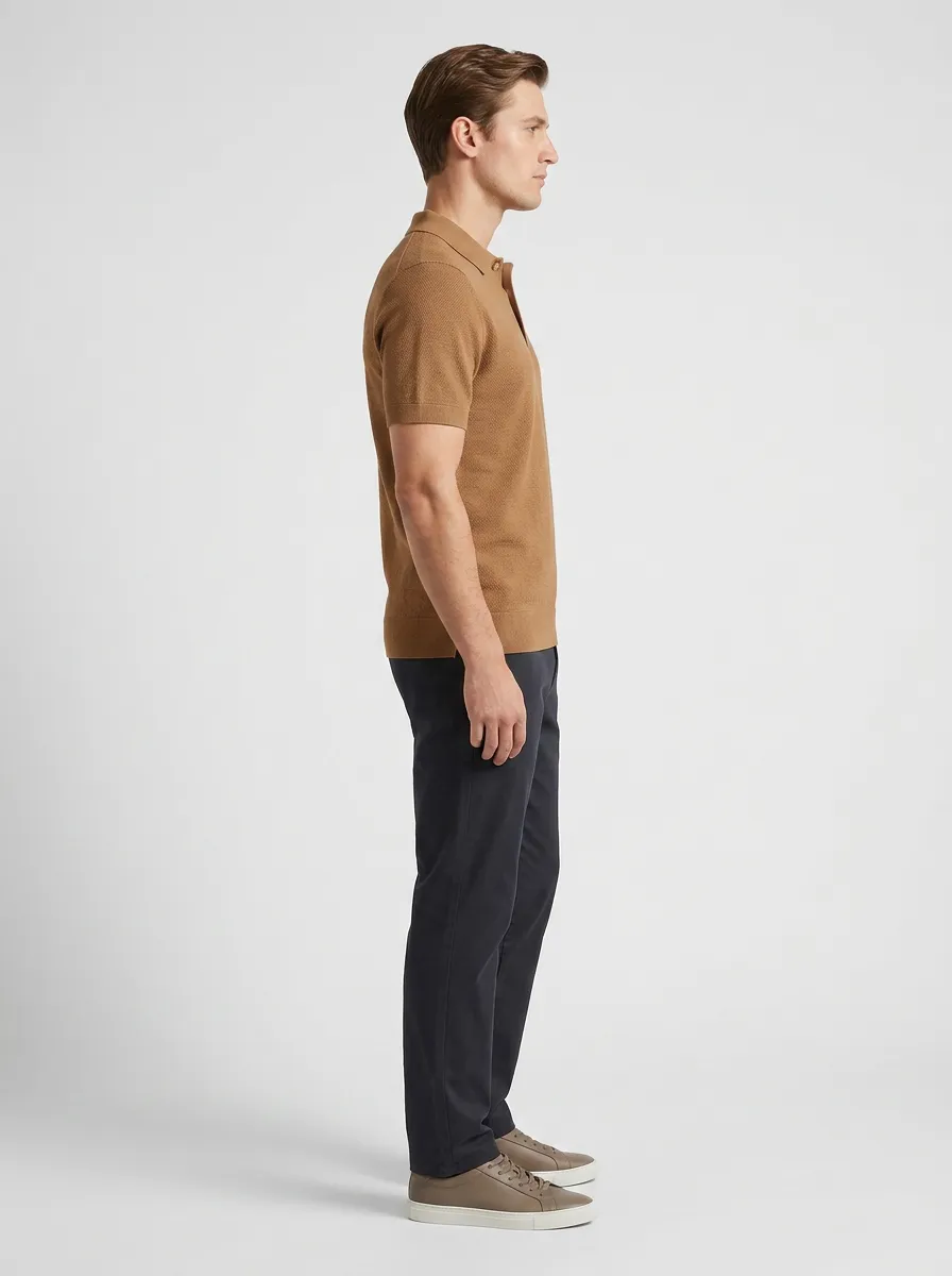 Modern Adventure-Style Men's Polo Shirt