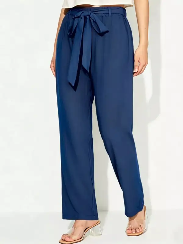 Soft Tied Wide Leg Pants