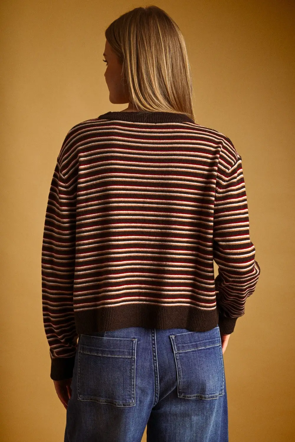 Striped Round Neck Top