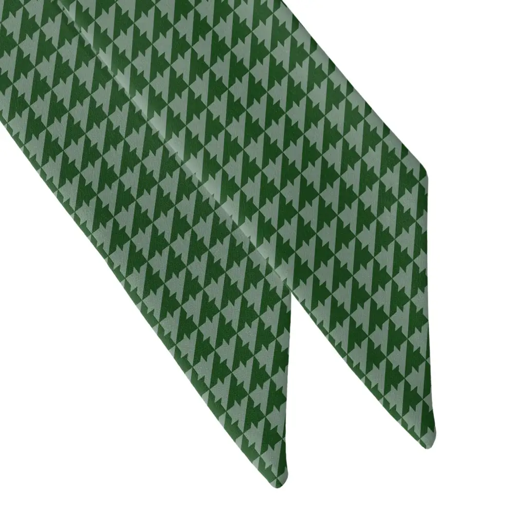 Foxtooth Pattern Hair Scarf