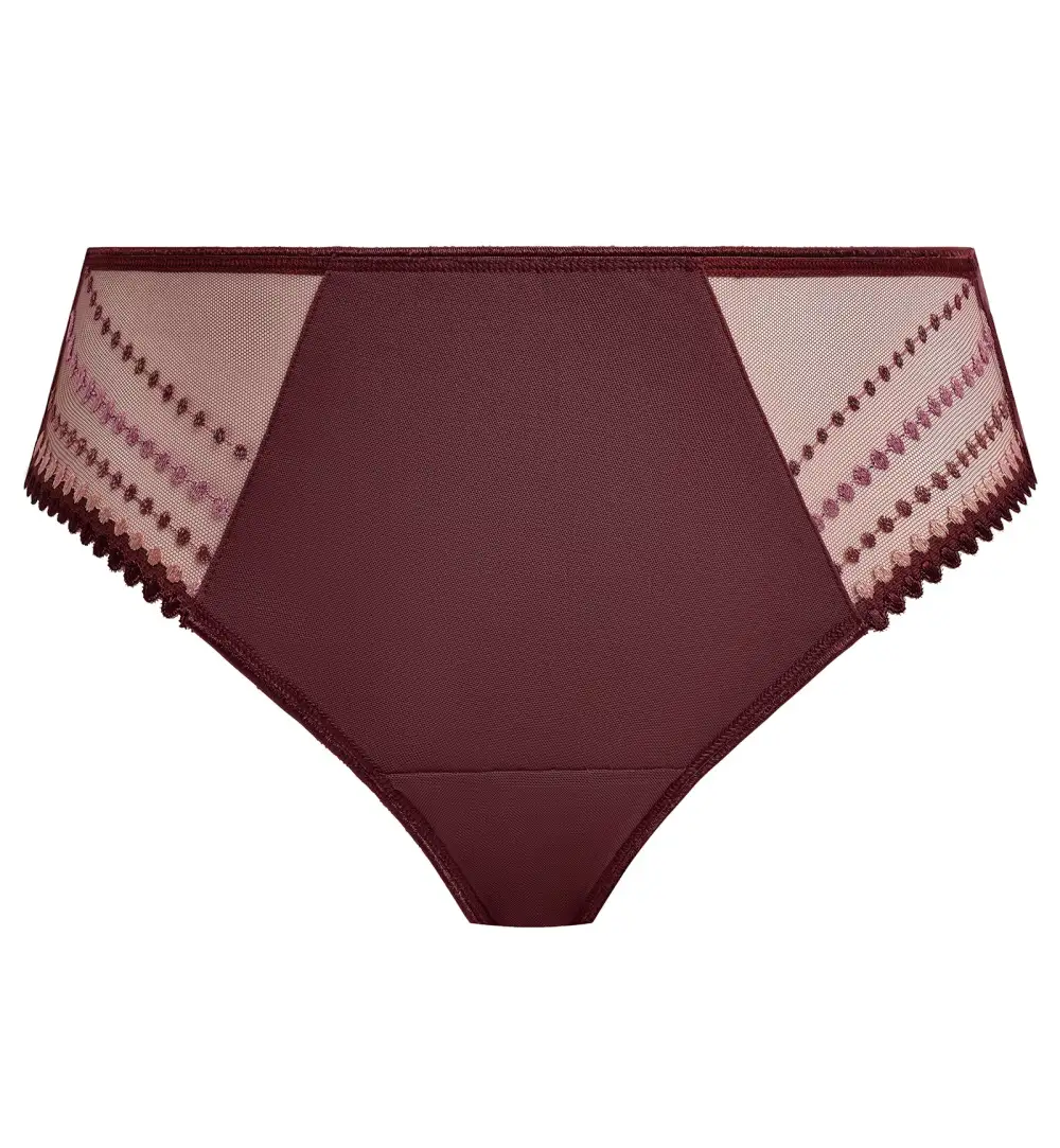 Classic Mid-Rise Mesh Cotton Thong Panty