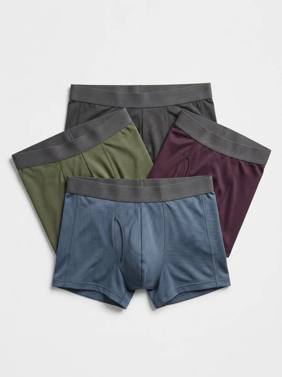 Versatile Detail Men' Four Pack Boxer Briefs