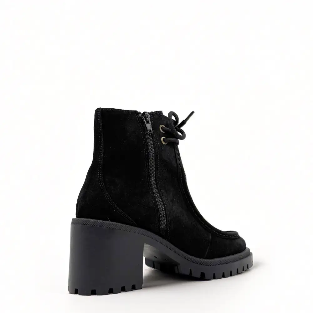 Suede Chunky Heel Ankle Boots