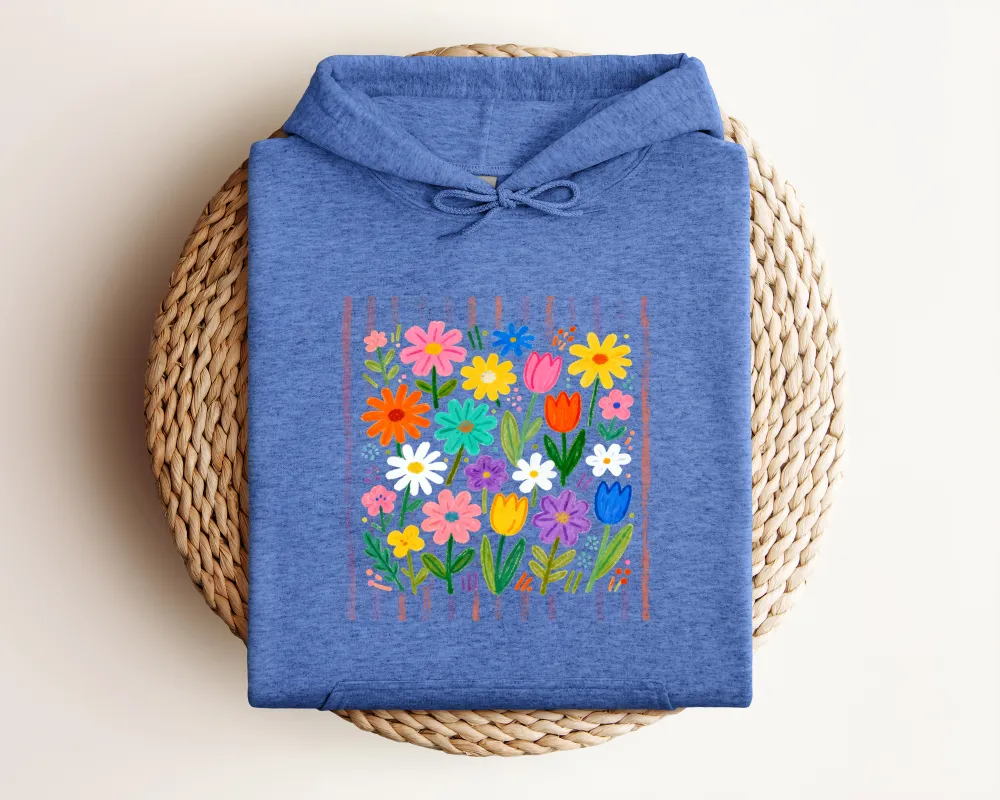 Wildflower Graphic Pullover Hoodie