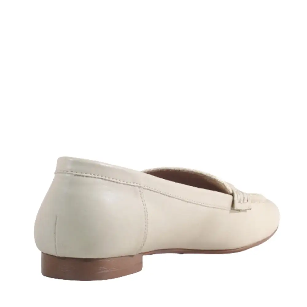 Woven Faux Leather Slip On Loafers
