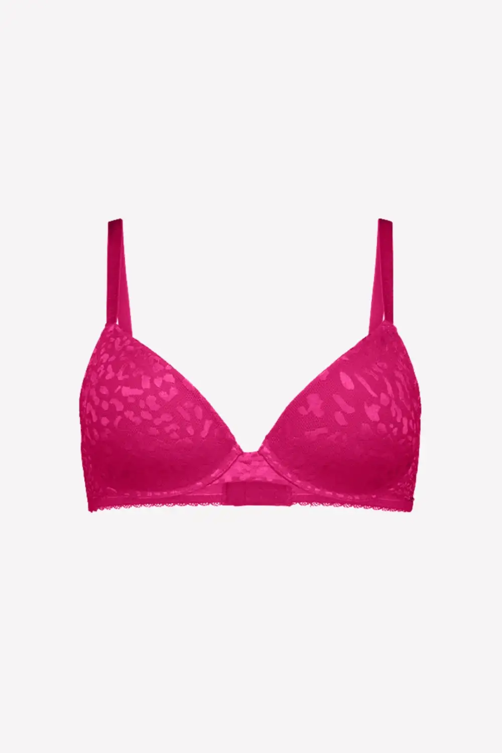 Underwire Lace Padded Demi-Cup Bra