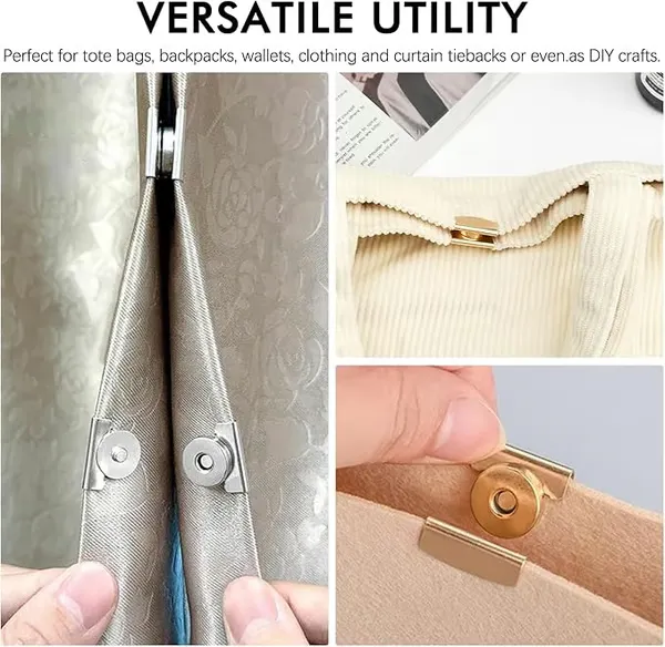 🧷Seamless Magnetic Buckle Clasp for Bags, Clothing and DIY Crafts✨