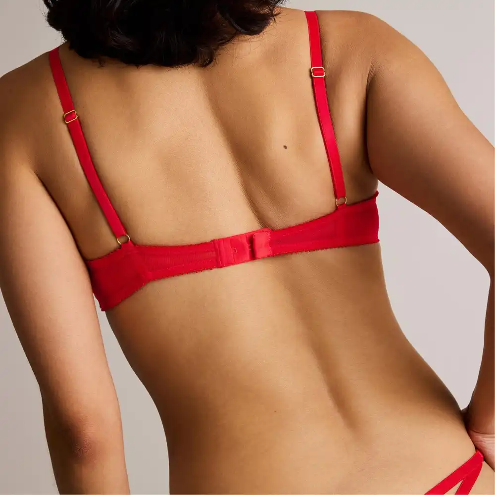 Embroidery Unlined Demi Bra Cherie Embroidery
