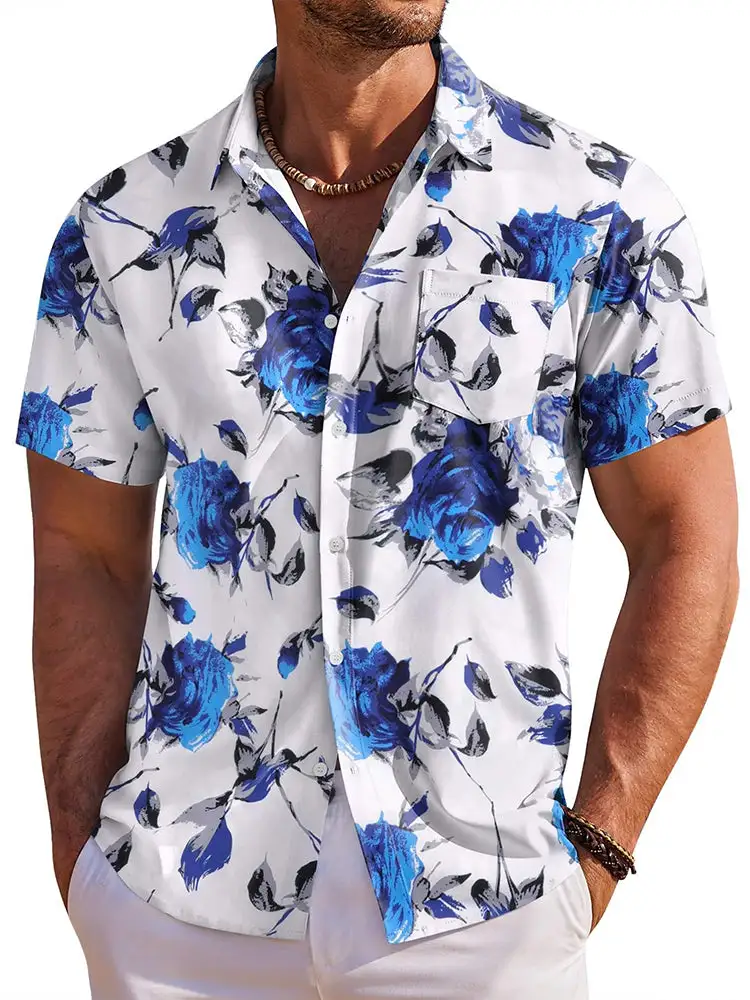 Tropical Holiday Short Sleeve Hawaiian Shirt