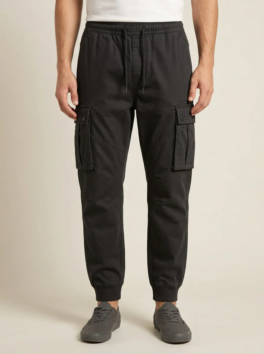 Streetwear Multi-Pocket Printed Men's Cargo Pants
