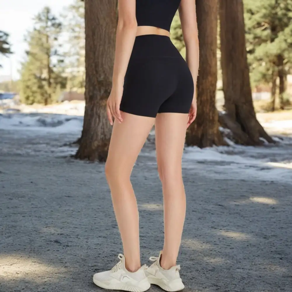 High-Waist Seamless Stretch Biker Shorts