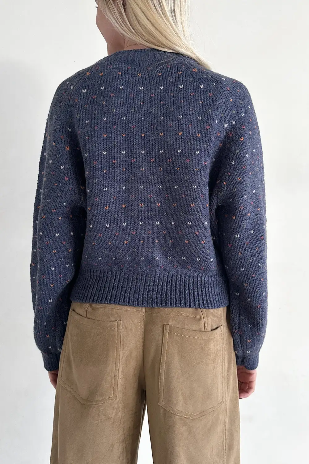 Easy Texture Soft Button Front Cardigan