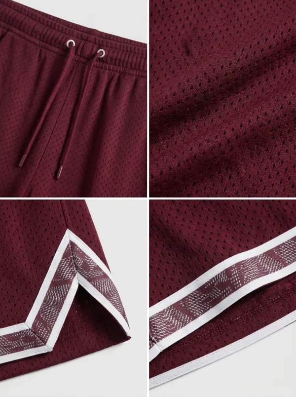 Modern Geometric Pattern Training Look Men's Basketball Shorts