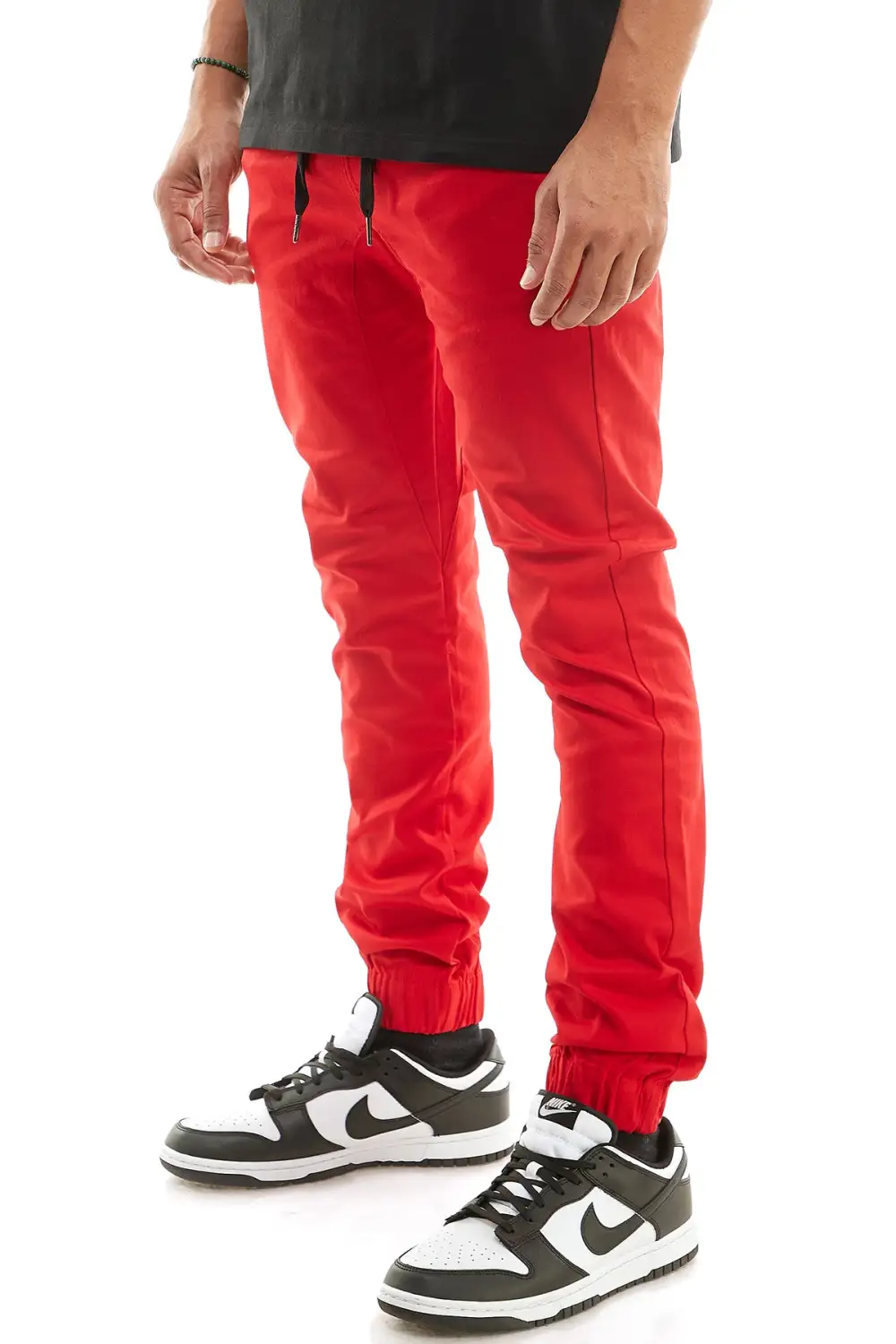 Men's Streetwear Stretch Jogger Twill Pants