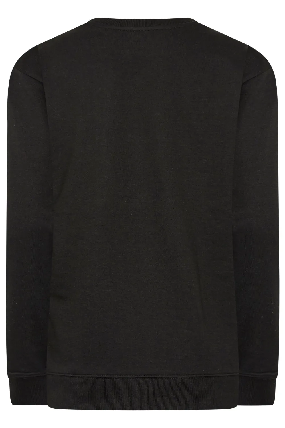 Solid Color Ribbed Sweatshirt