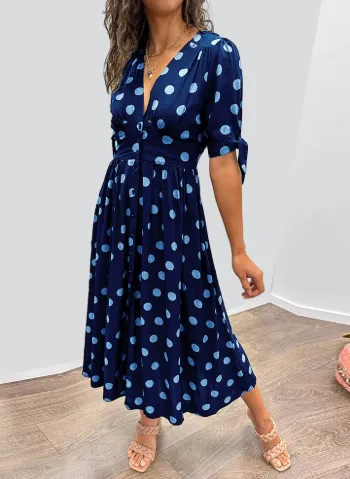 Polka Dot Maxi Dress
