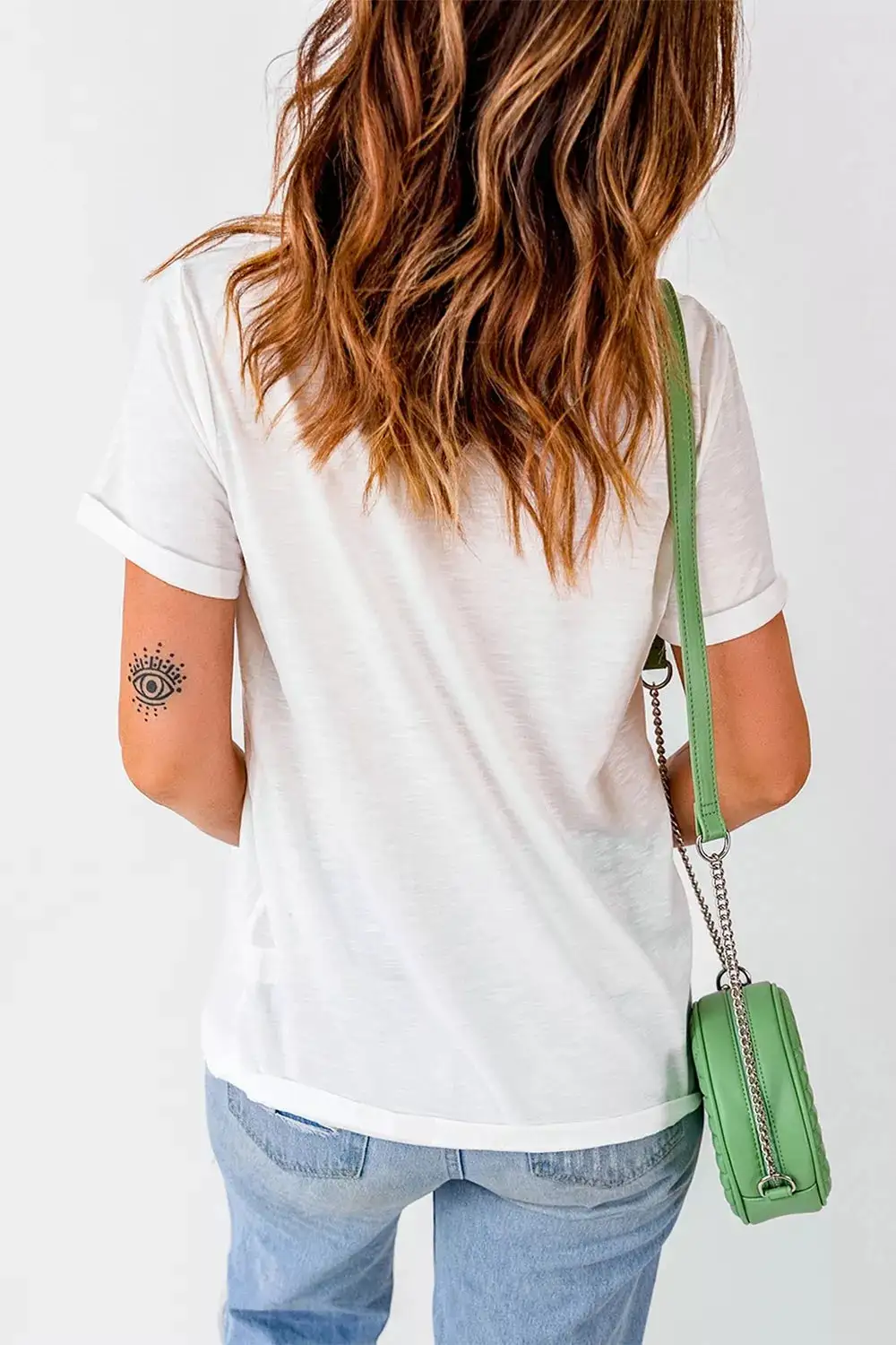 Western Mallard Stripes Graphic Round Neck Tee
