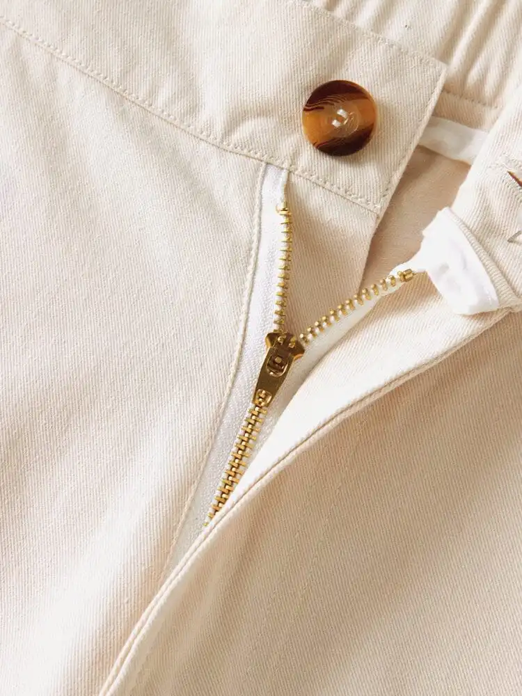 Cotton Straight Leg Cargo Pants