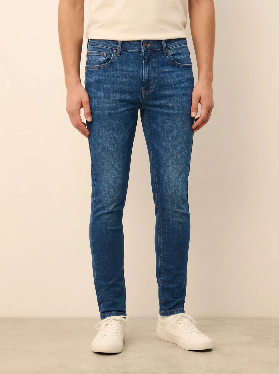 Men's Polished Comfort Slim Fit Stretch Denim Jeans