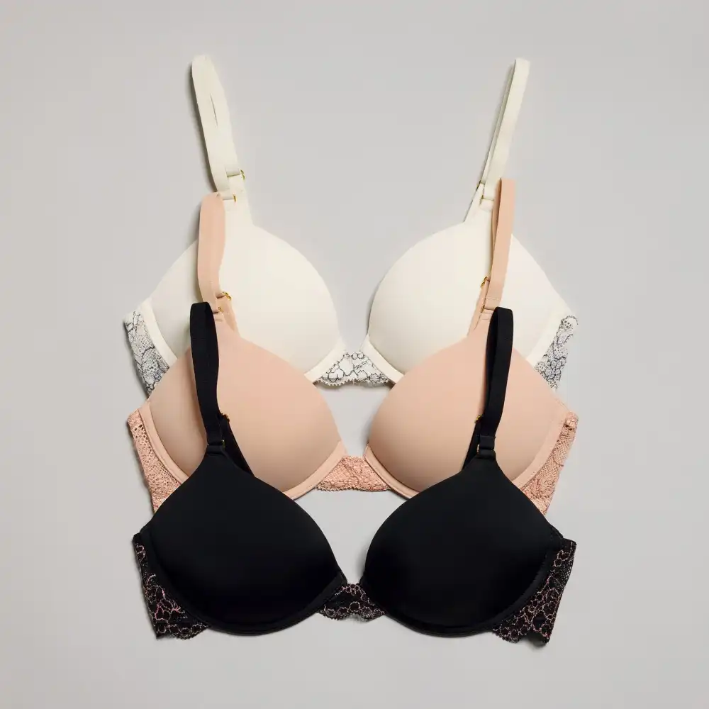 Smooth Lace Lift Up Bra Ecru Two-Tone