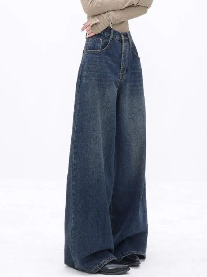 High Waist Relaxed Loose Straight Leg Boyfriend Jeans