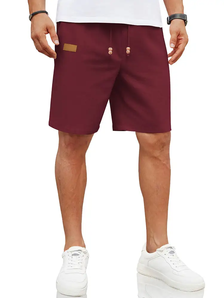 Men's Casual Linen Blend Casual Shorts