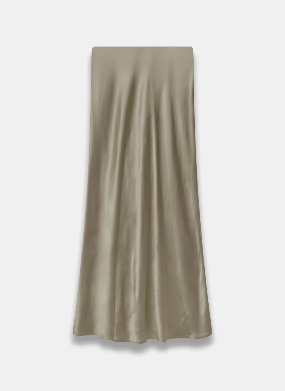 Casual Style Satin Slip Skirt