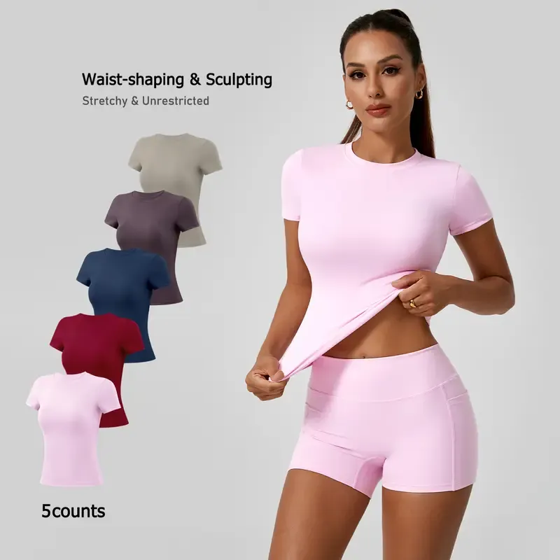Women's Athletic Wear Sporty Style Clothes gym shirts workout tops
