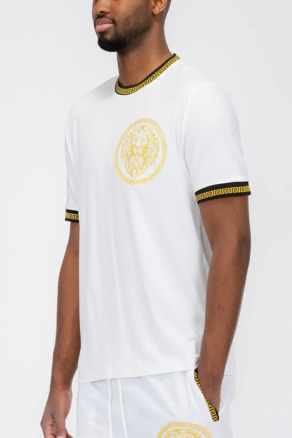 Lion Embroidery T-Shirt