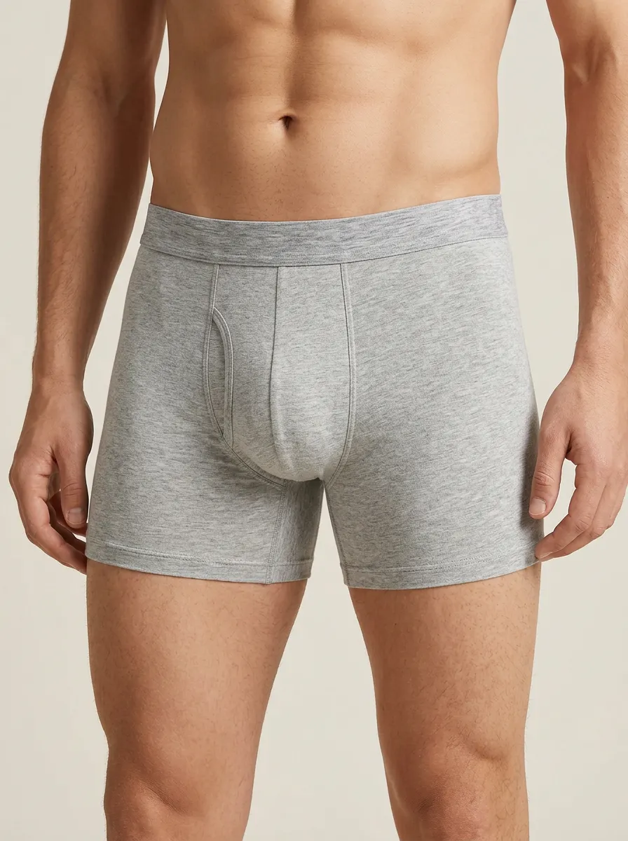 Men's Heather Plain 3-Pack Boxer Briefs