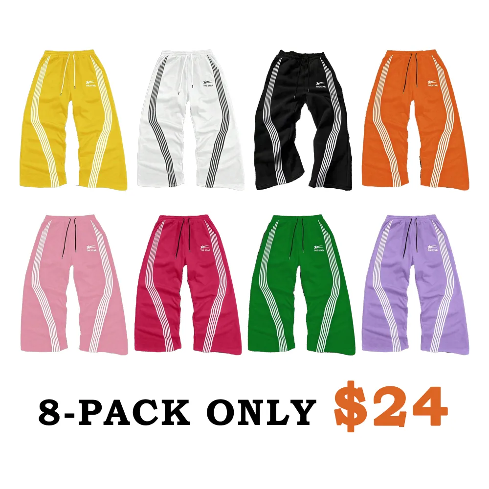 🔥Last Day 48% Off-Cozy Winter Sweatpants - Casual Straight Leg Pants with Side Stripes for Fall & Winter Sports