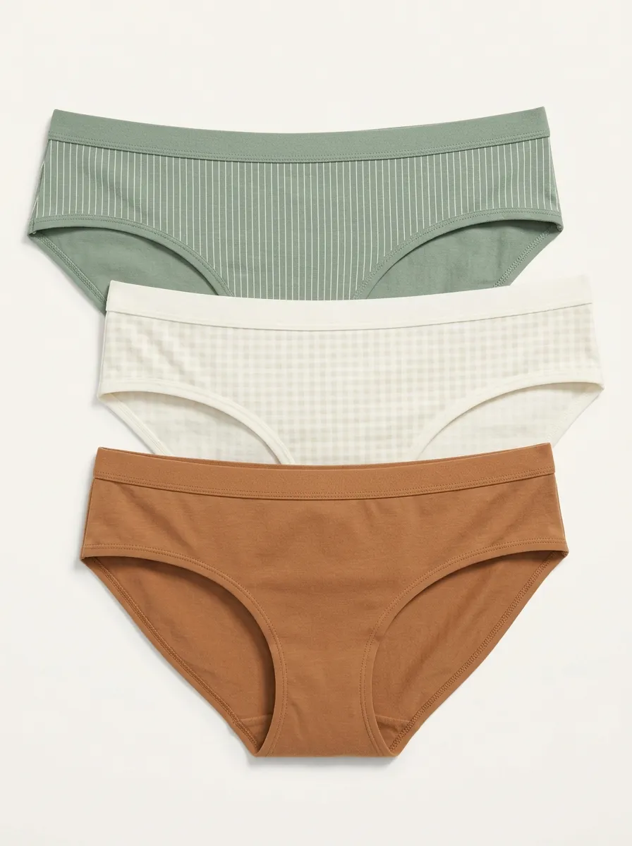 Classic Gingham Striped Panty Set