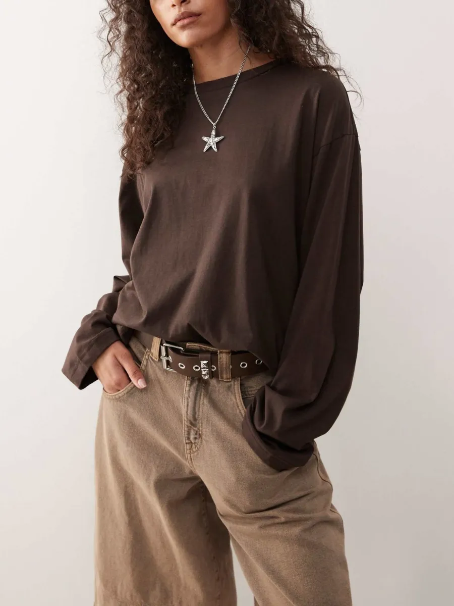 Oversized Dropped Shoulder Top