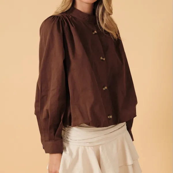 Relaxed Bubble Hem Jacket
