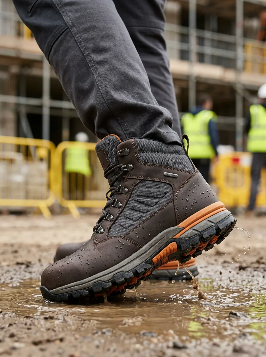 Modern Construction Outdoor Classic Look Men' Waterproof Work Boots