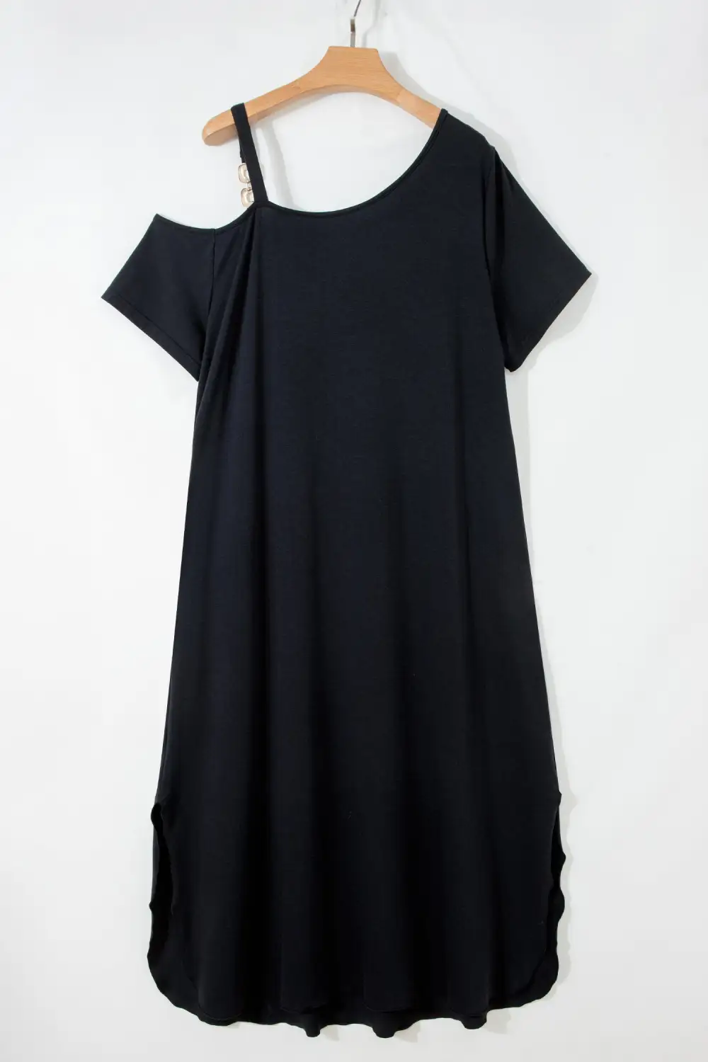 Clean Line Short Sleeve Maxi Dress