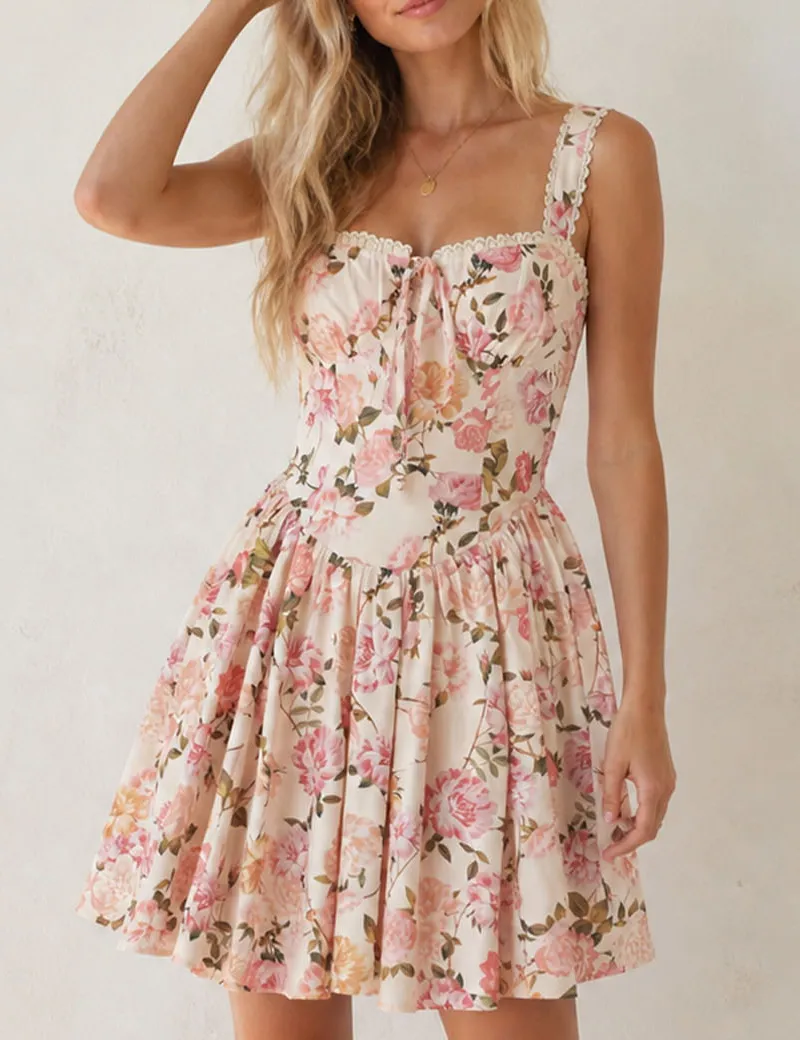 Front Sleeveless Mini Dress