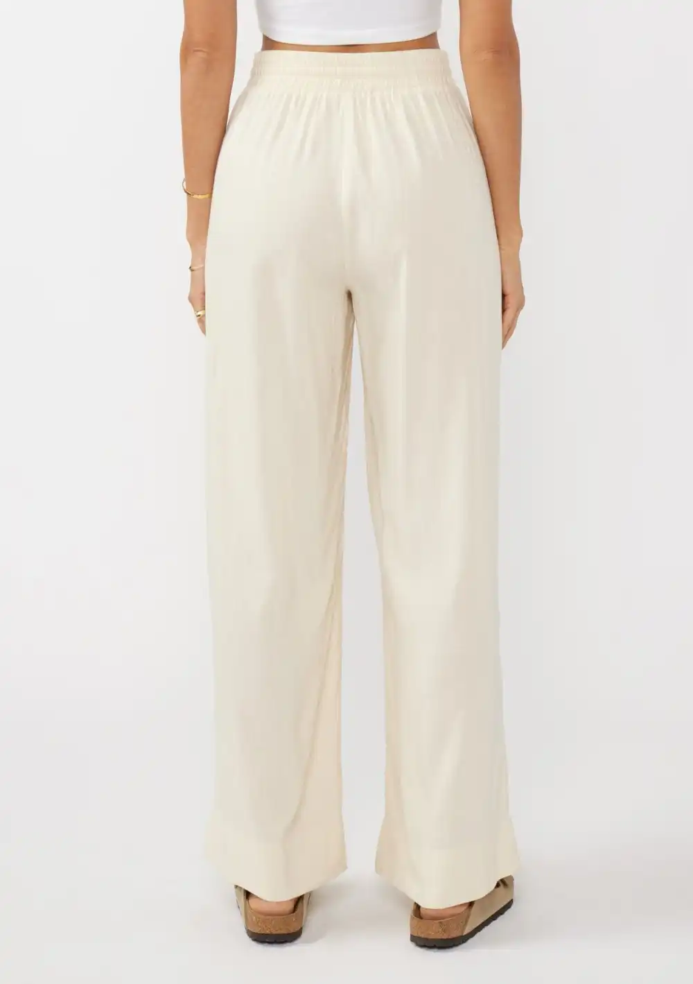 Drawstring High Rise Loose Pants