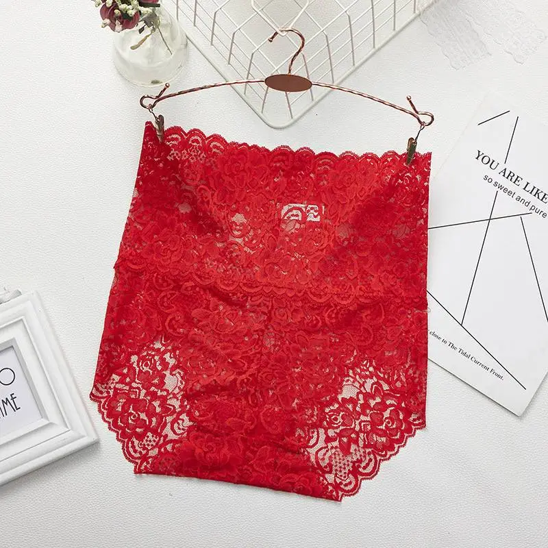 Lace High-Waist Briefs